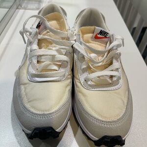 Nike Beige and White Running Shoes
